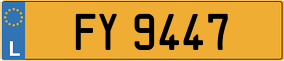 Trailer License Plate